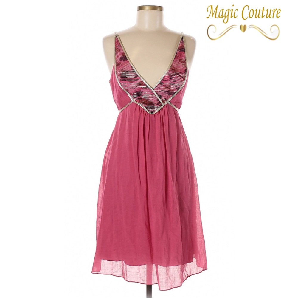 Foley Pink Dress with Silver Edging💗💗💗